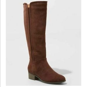 Universal Thread brown suede riding boots